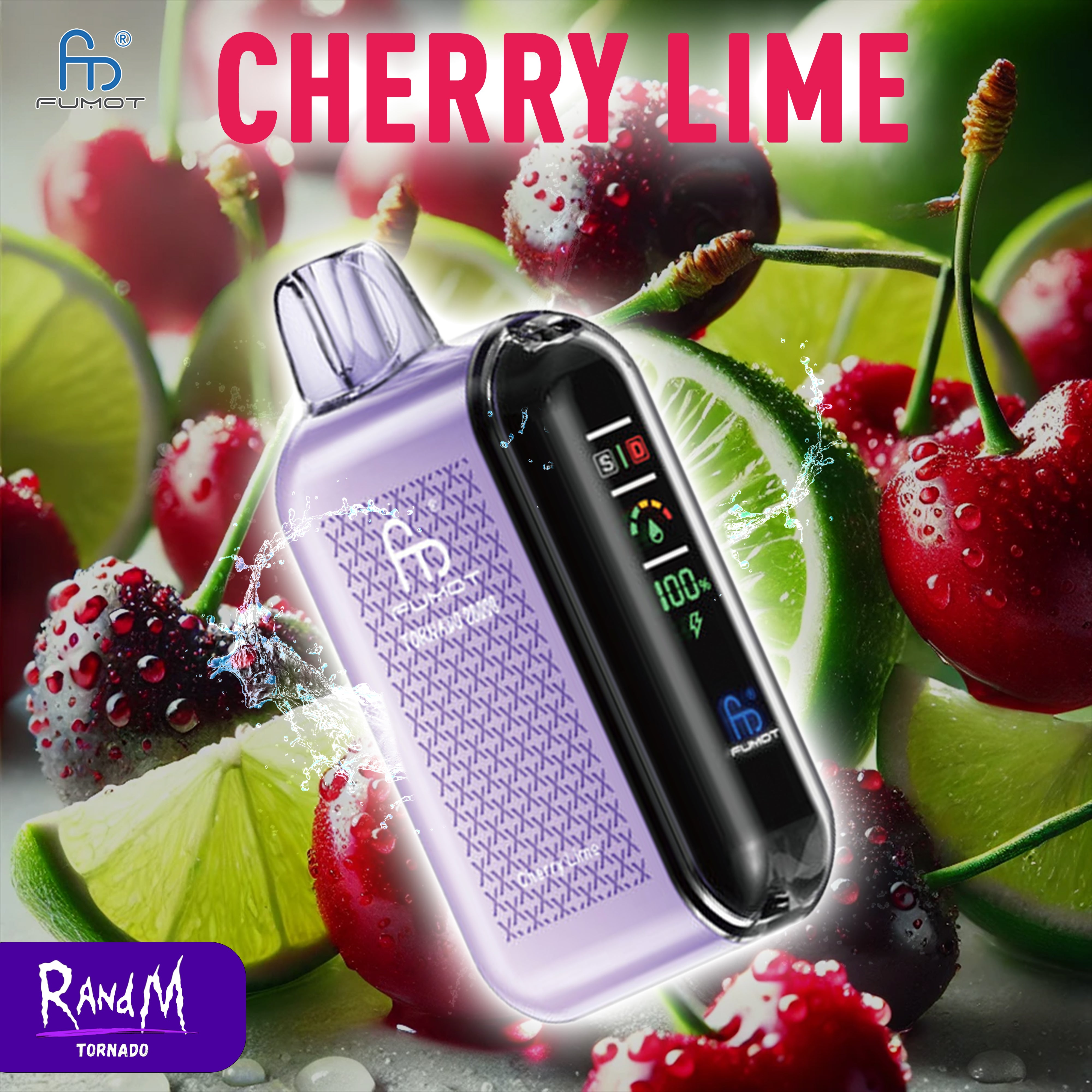 RandM Tornado Vape 20000- Cherry Lime