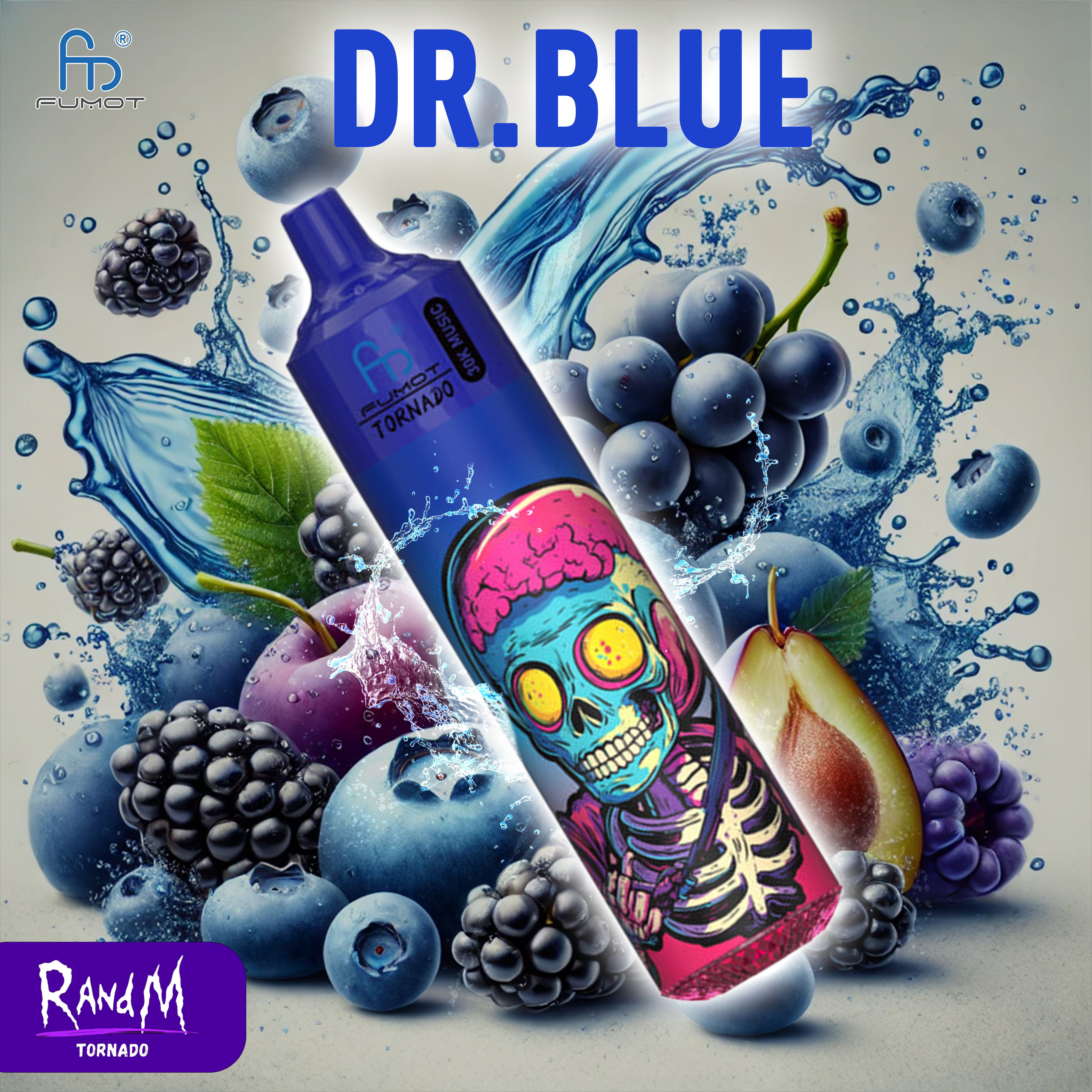 RandM Tornado Vape 30000- Dr Blue