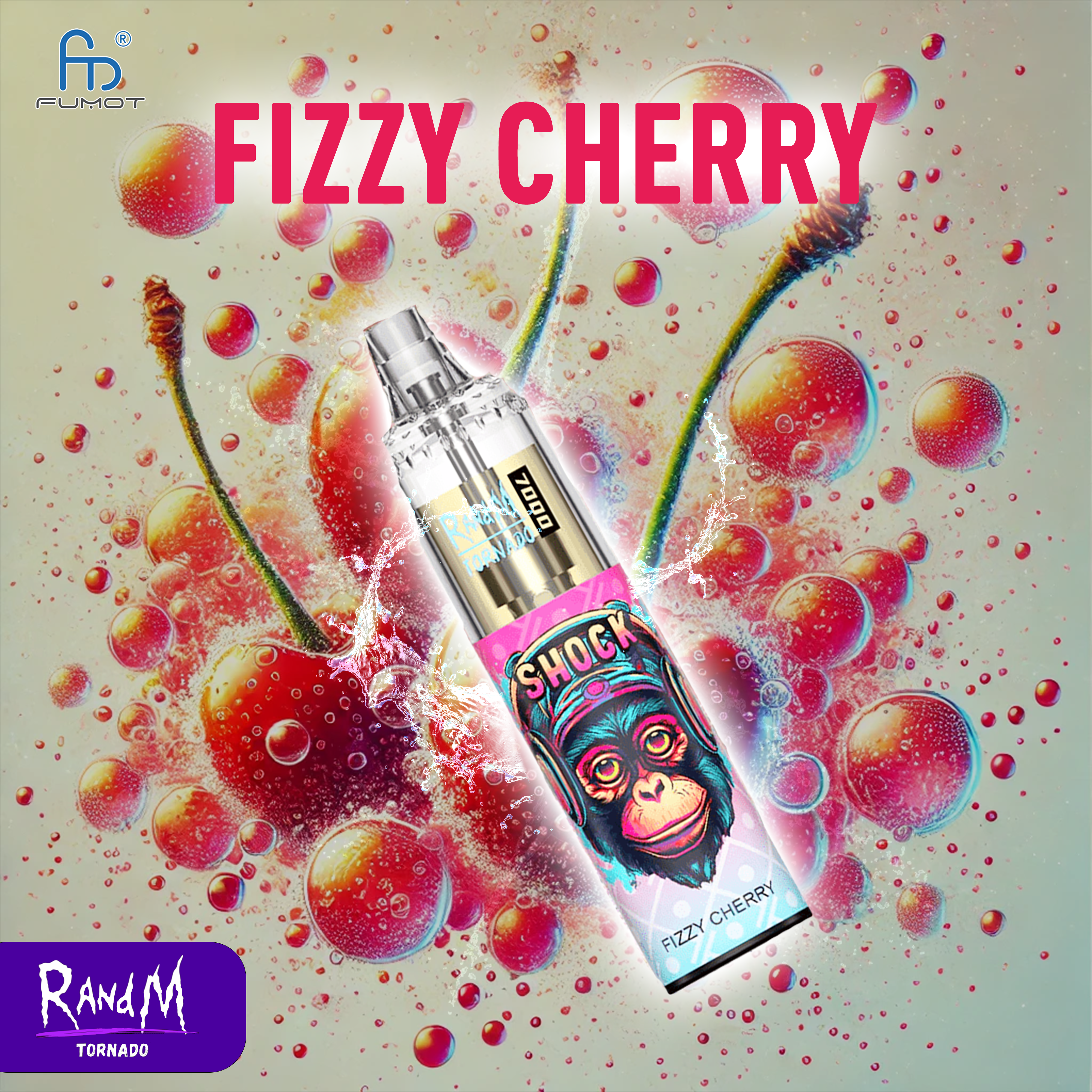 RandM Tornado Vape 7000- Fizzy Cherry