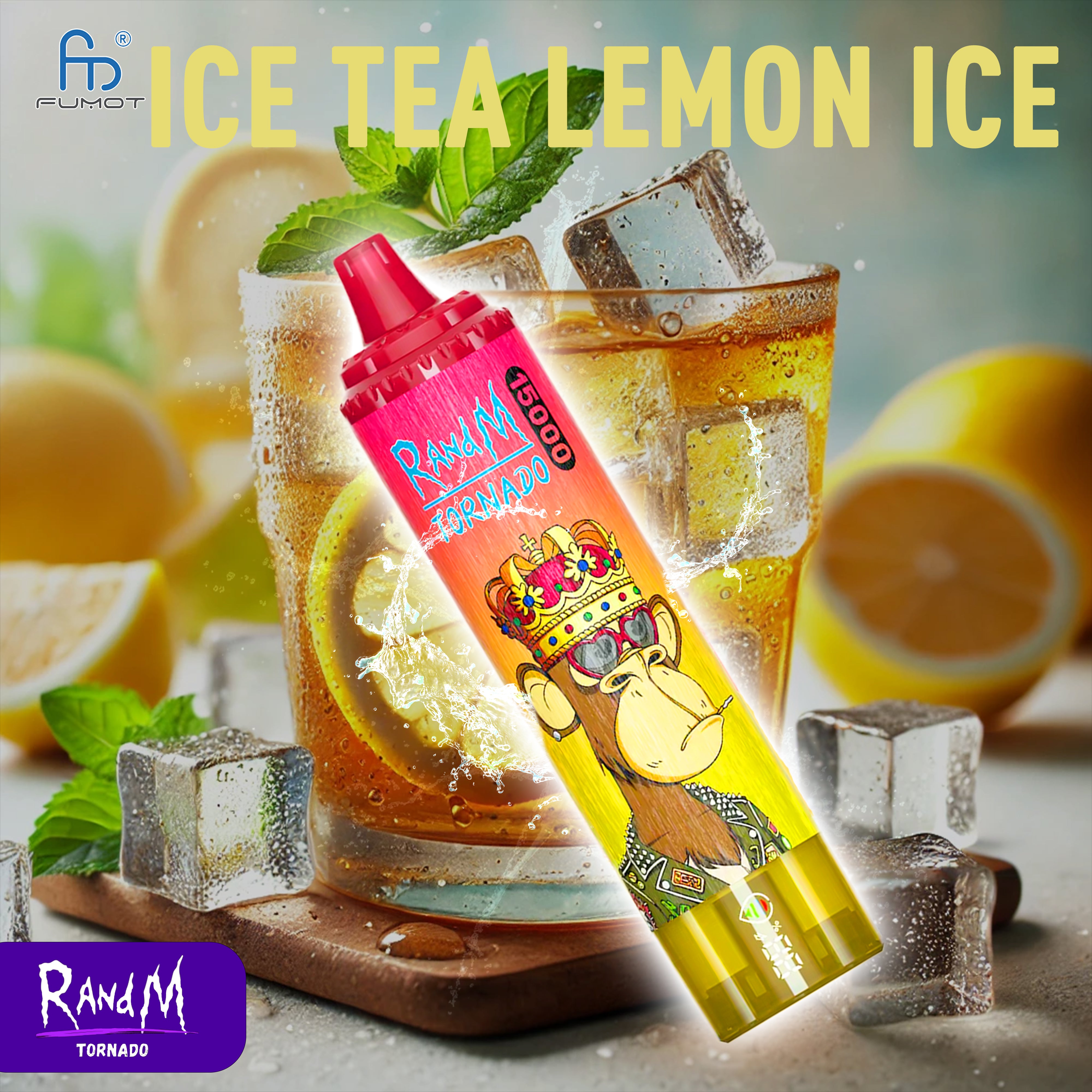 RandM Tornado Vape 15000- Ice Tea Lemon Ice