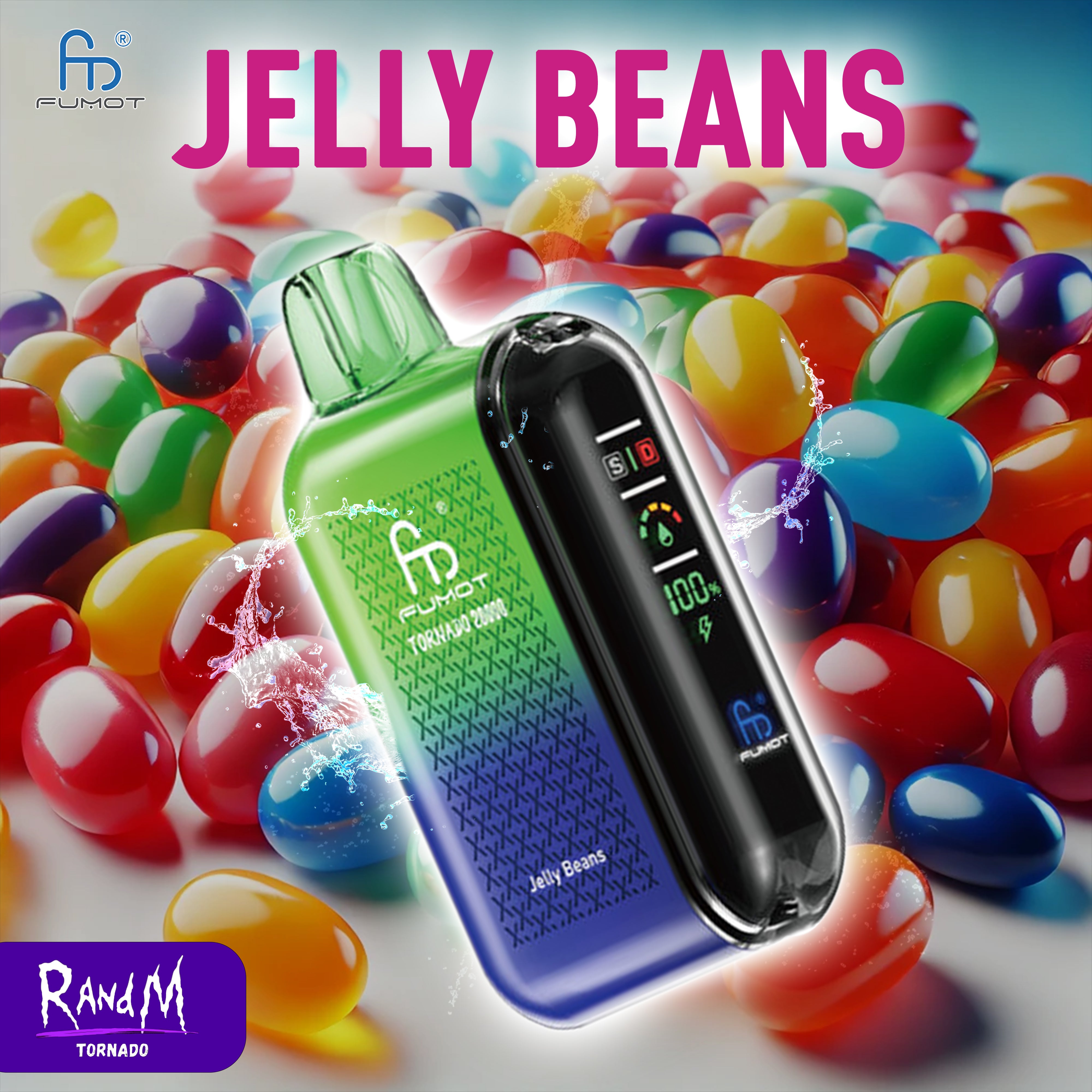 RandM Tornado Vape 20000- Jelly Beans