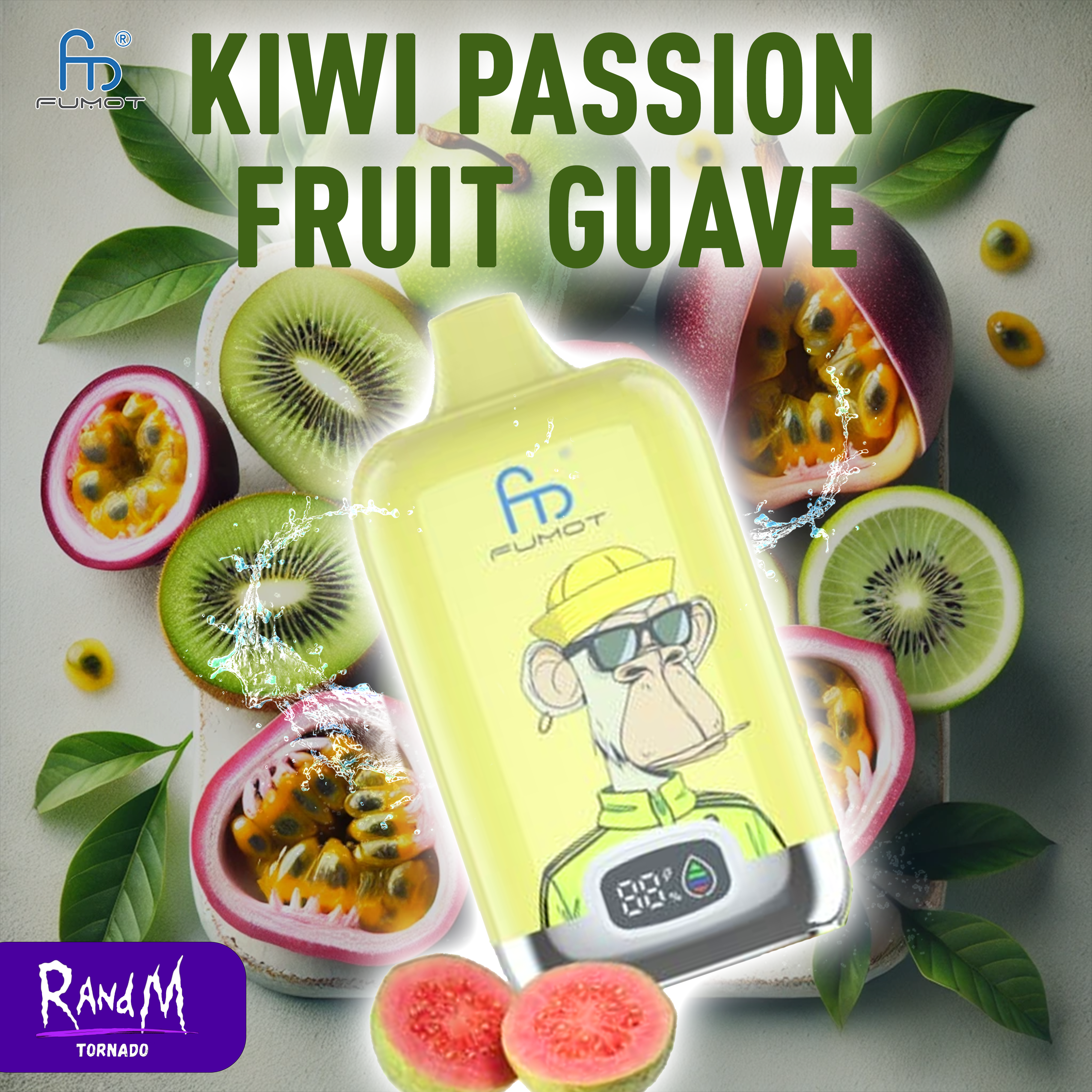 RandM Digital Box 12000- Kiwi Passion Fruit Guave