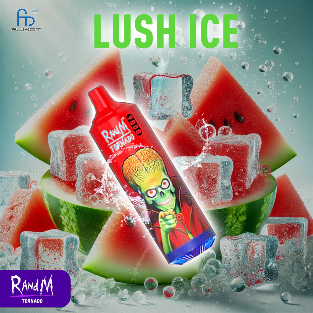 RandM Tornado 9000- Lush Ice Tornado Vape RandM Tornado 9000- Lush Ice Tornado Vape