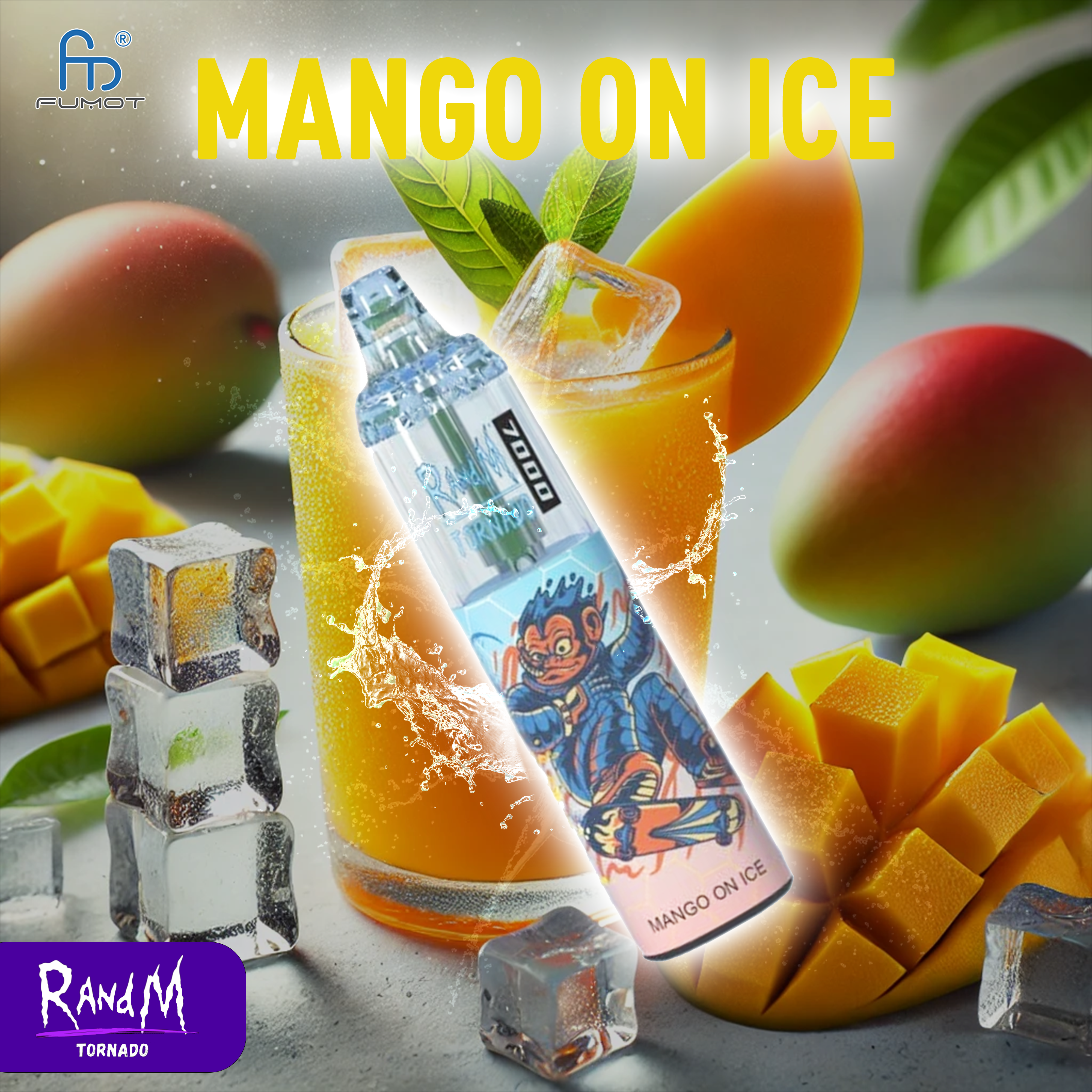 RandM Tornado Vape 7000- Mango On Ice