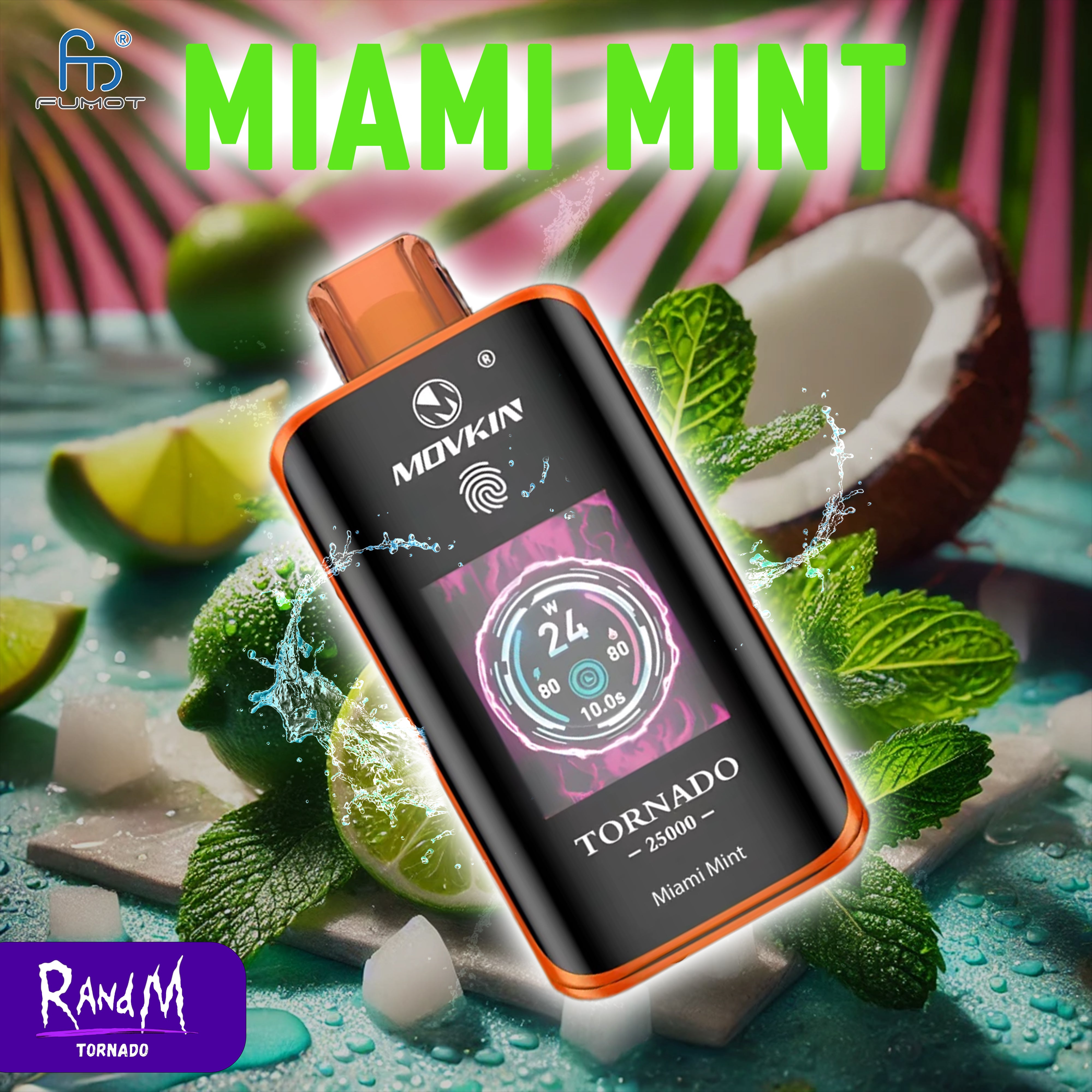 RandM Tornado Vape 25000- Miami Mint