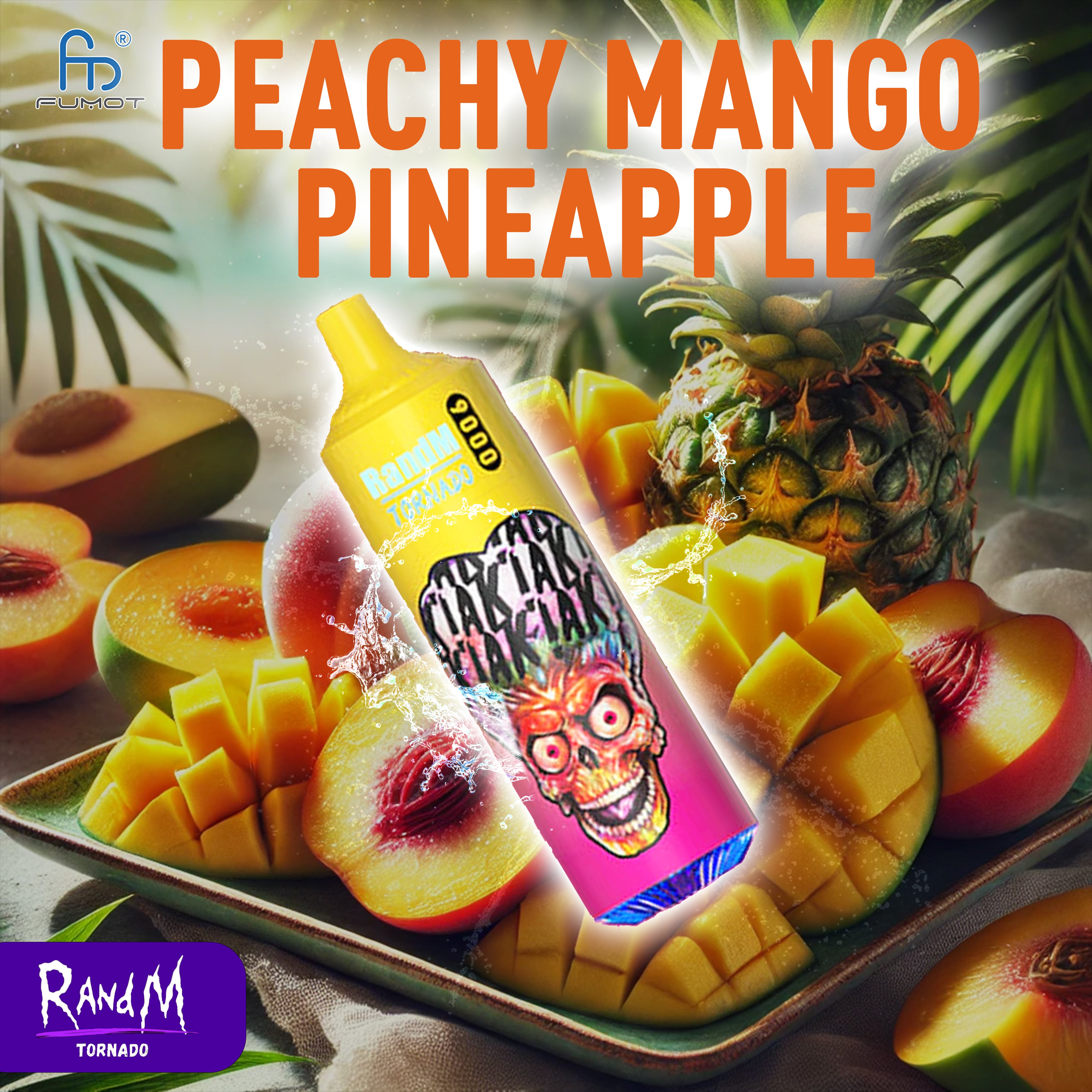 RandM Tornado 9000 Peachy Mango Pineapple