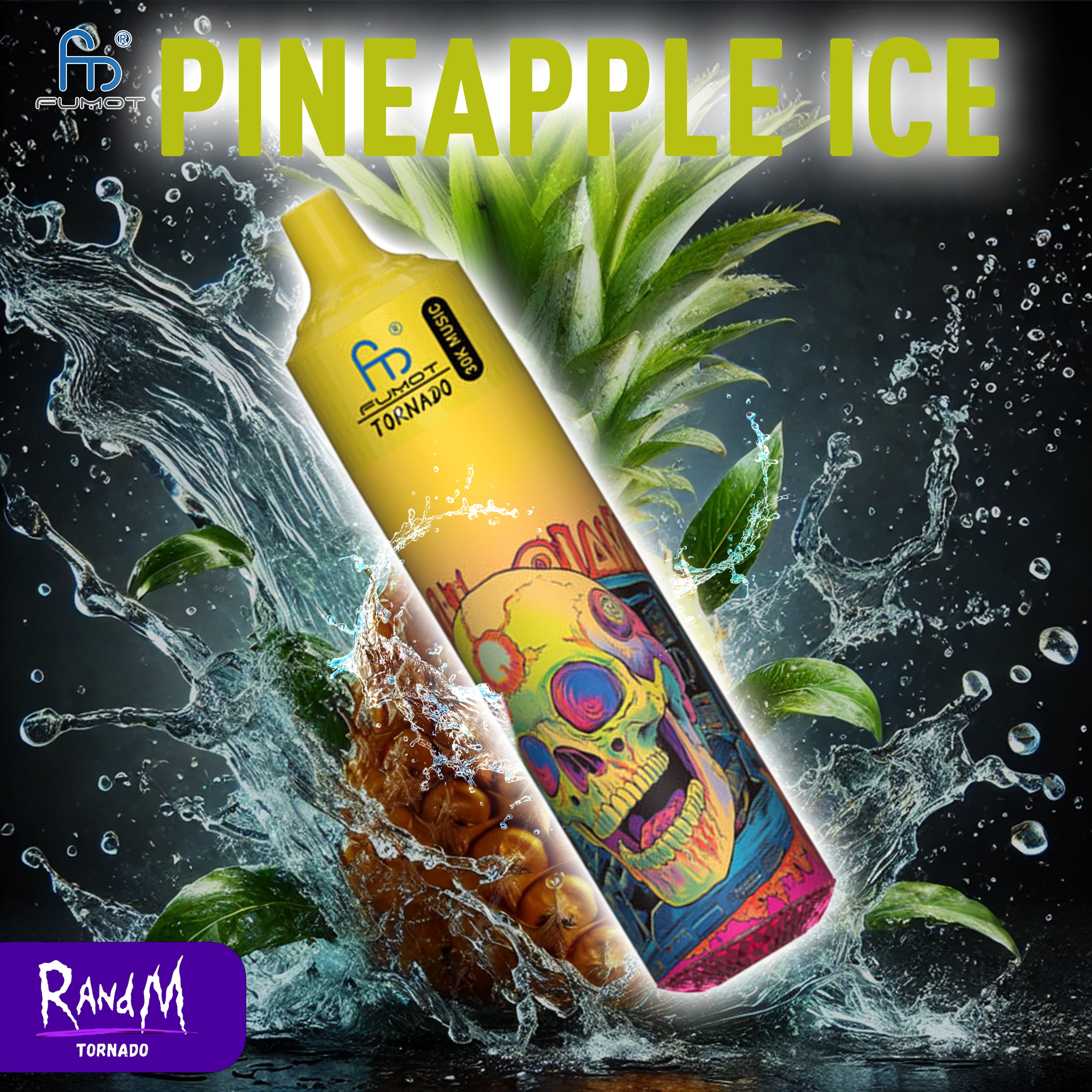 RandM Tornado Vape 30000- Pineapple Ice