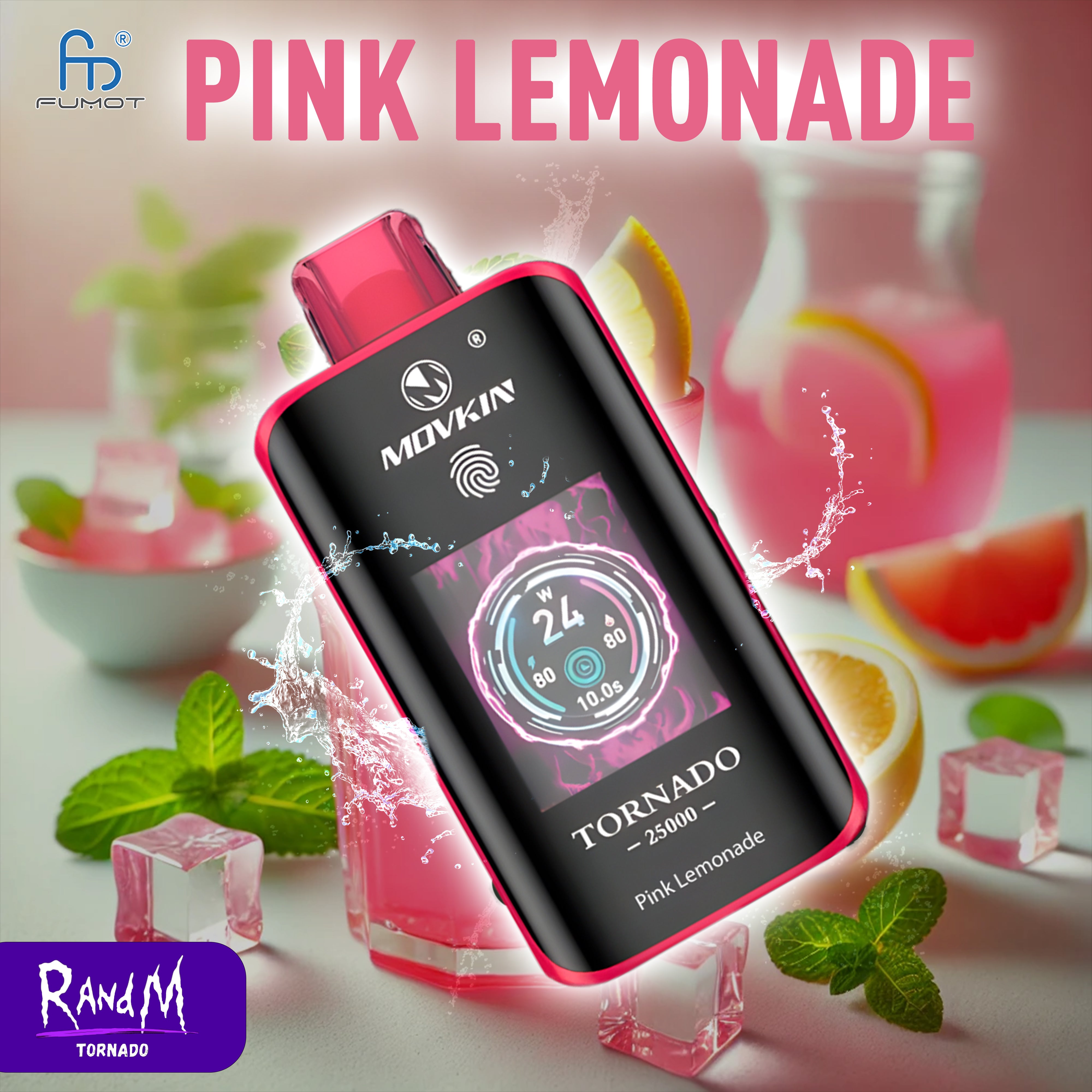 RandM Tornado Vape 25000- Pink Lemonade