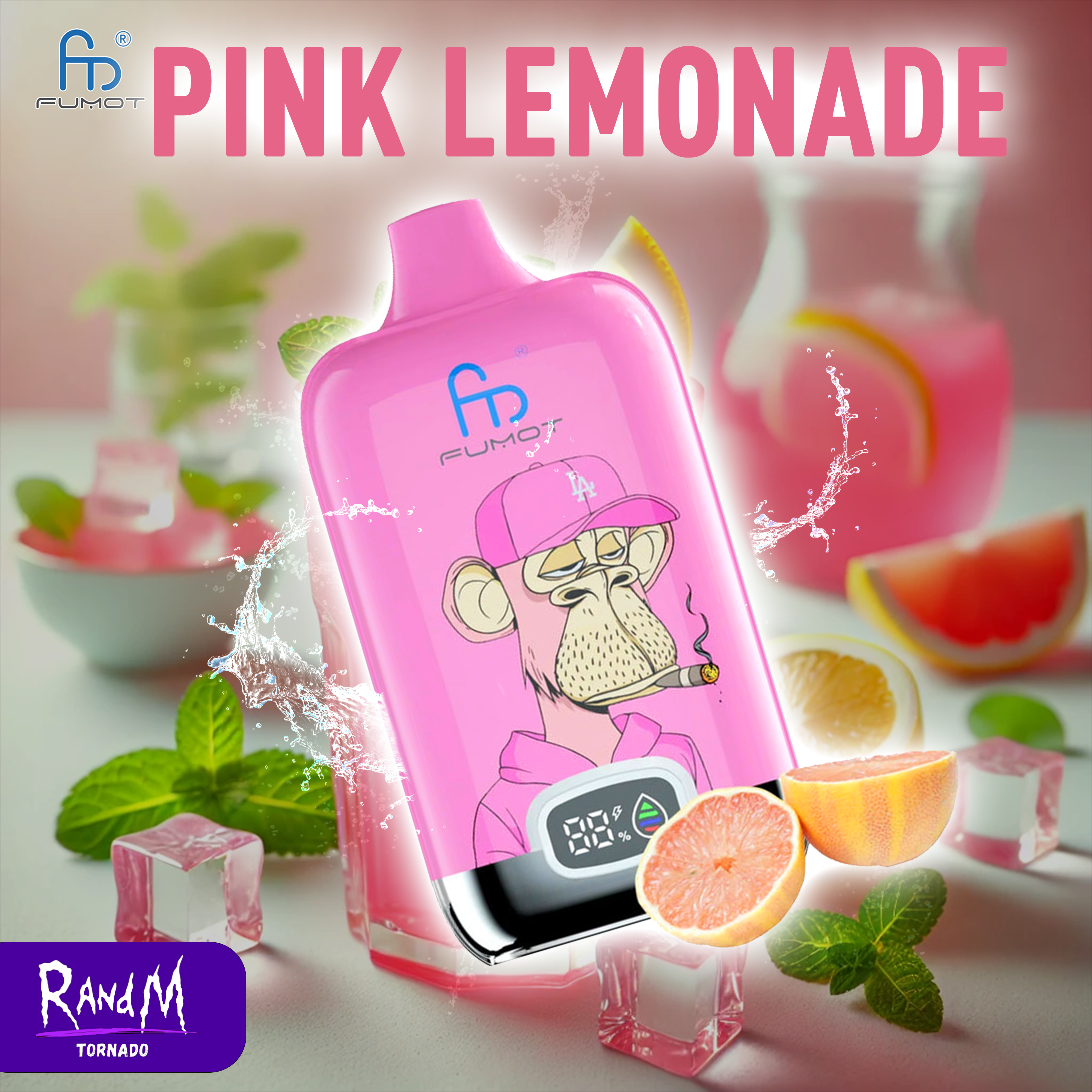 RandM Digital Box 12000- Pink Lemonade