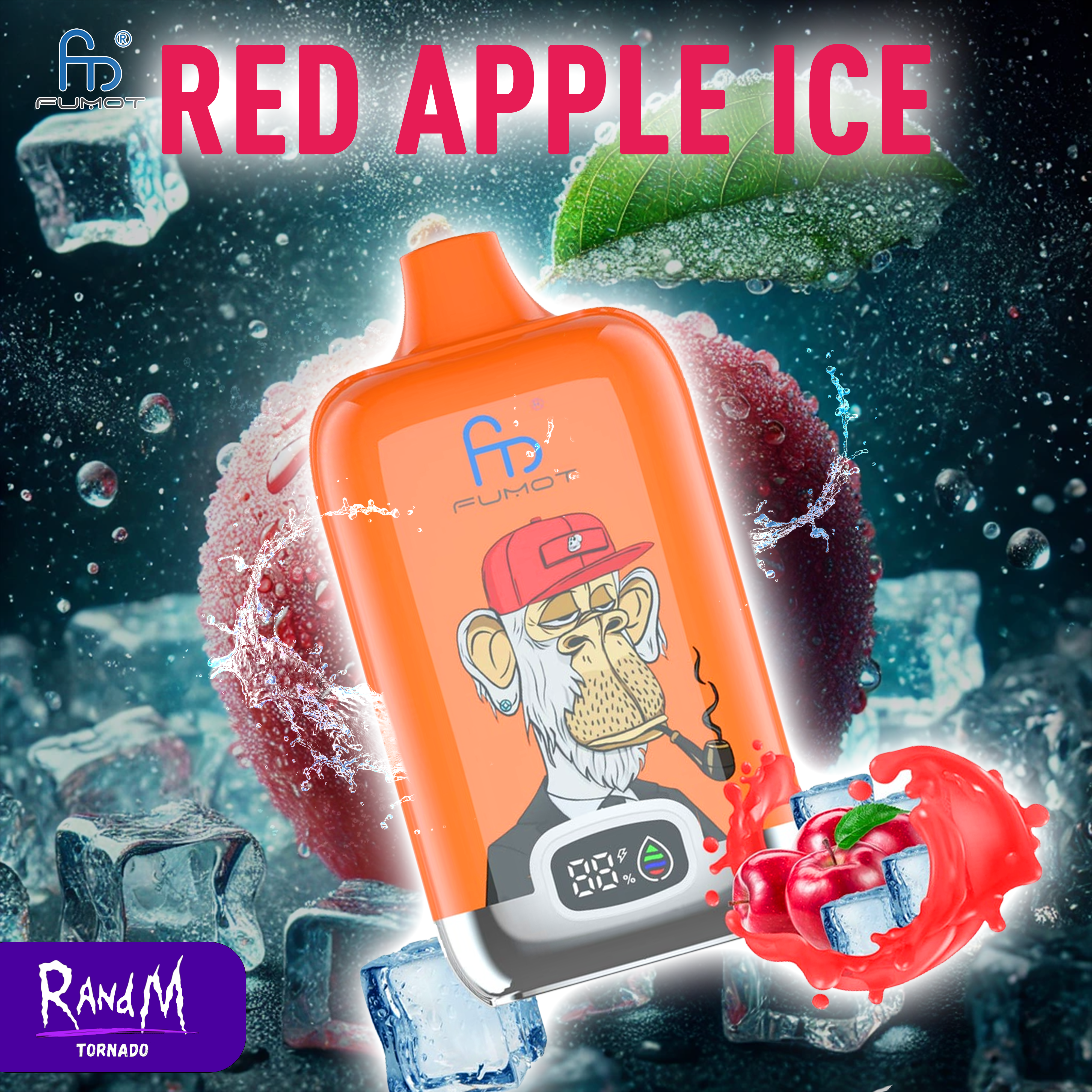 RandM Digital Box 12000- Red Apple Ice