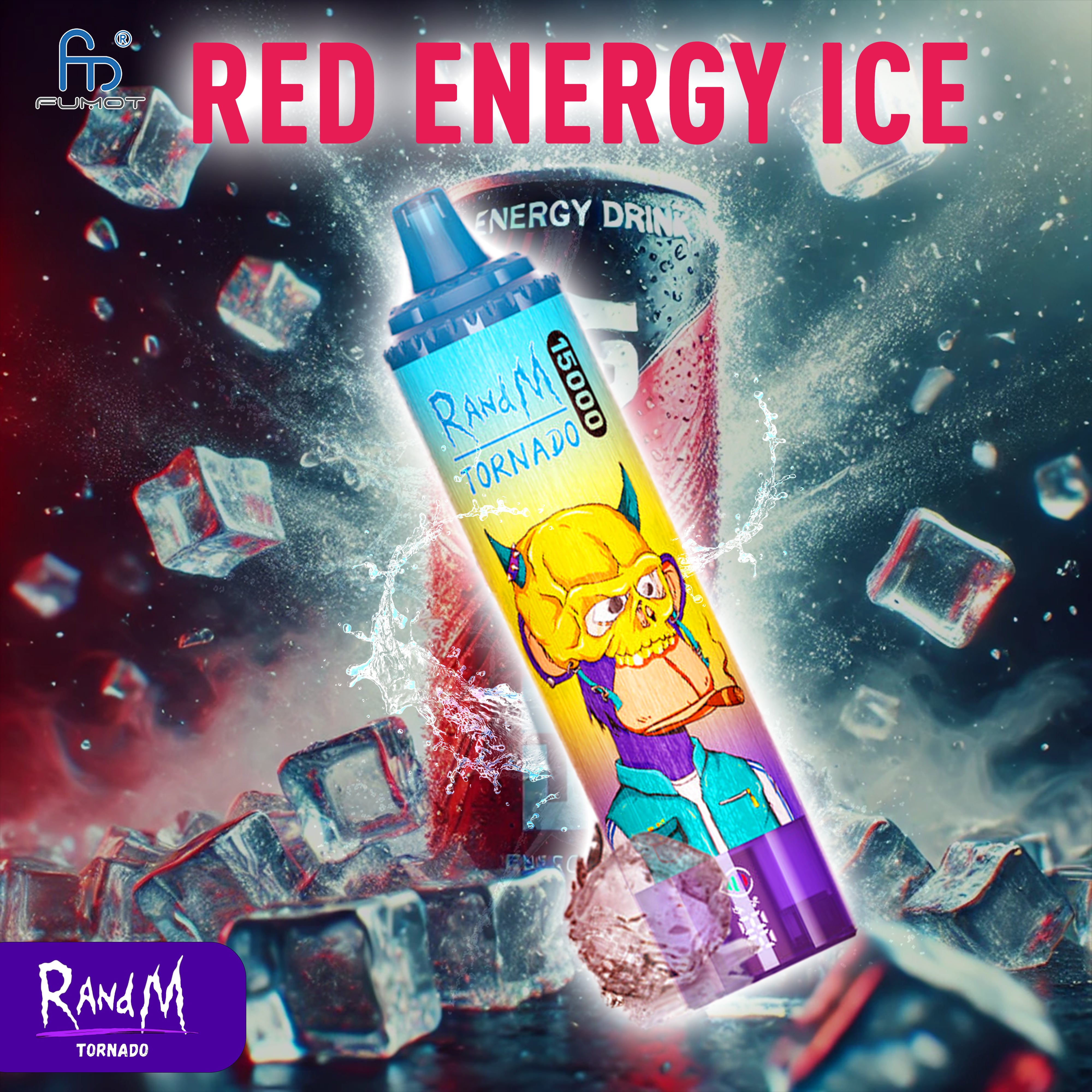 TORNADO RandM Vape 15000 Red Energy Ice