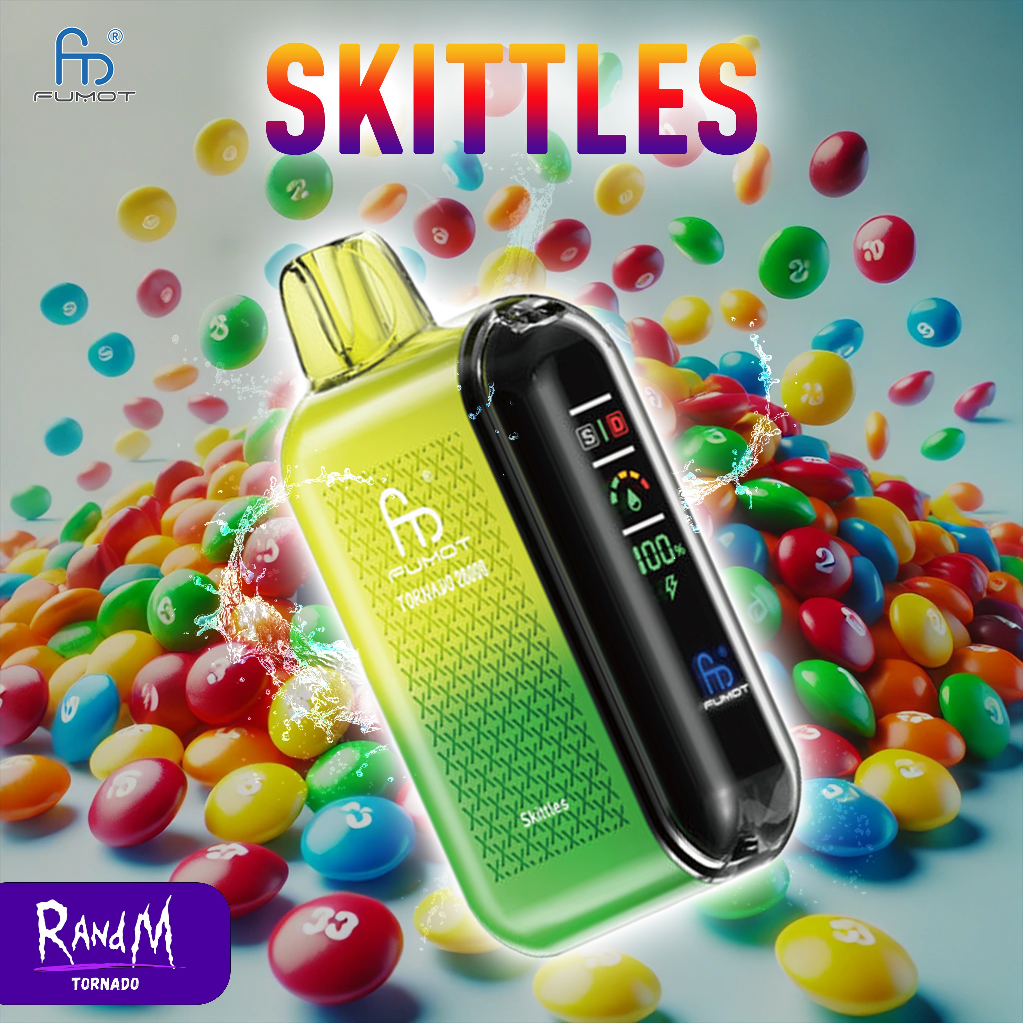 RandM Tornado Vape 20000- Skittles