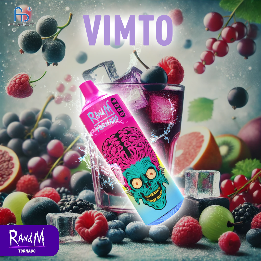 randm tornado vimto FUMOT Vimto Randm Tornado 7000 Puff Bar R and M Pack Of 10 Vape Pen - Brand  For Disposable Vape, Manufacturer, Wholesale main image 1