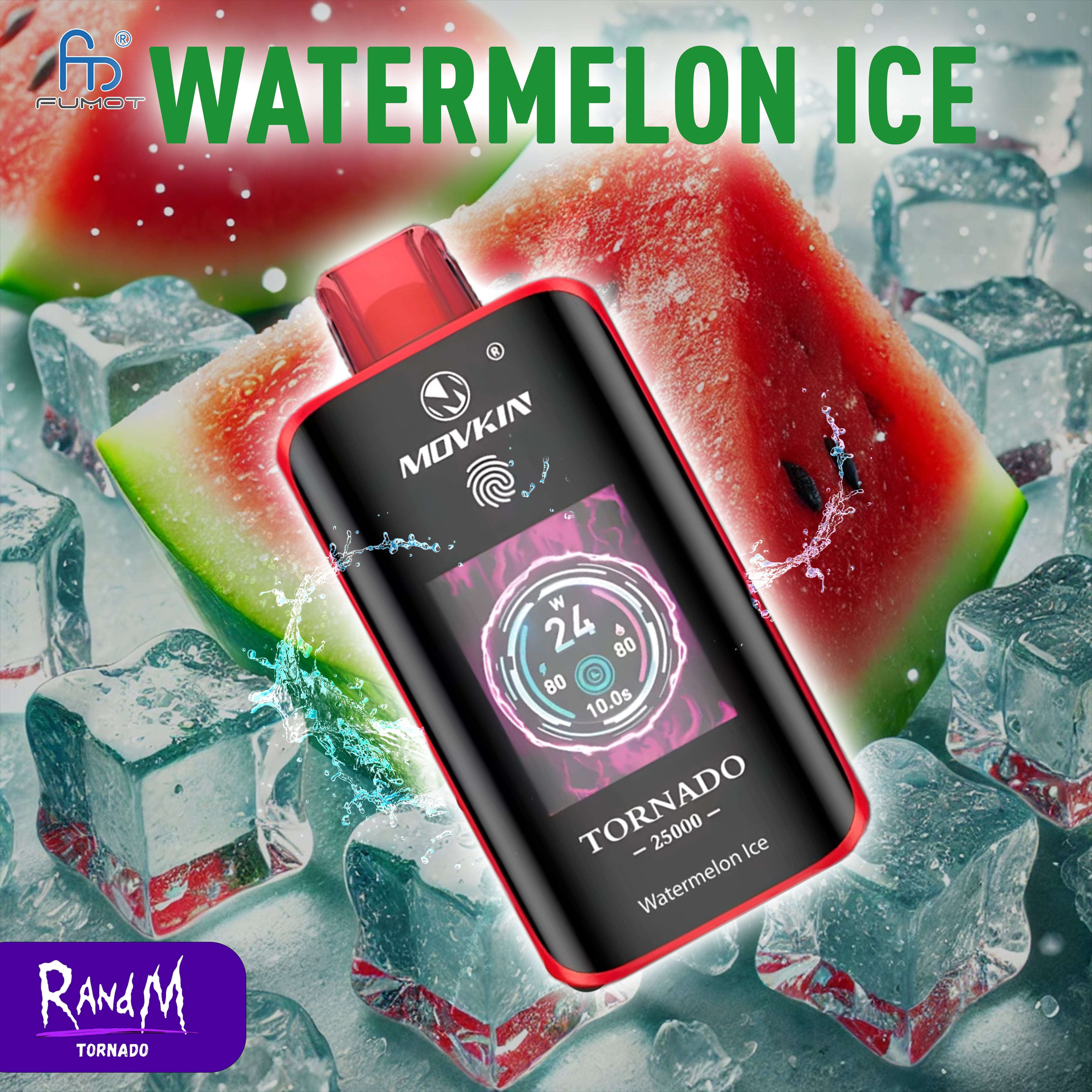 RandM Tornado Vape 25000- Watermelon Ice